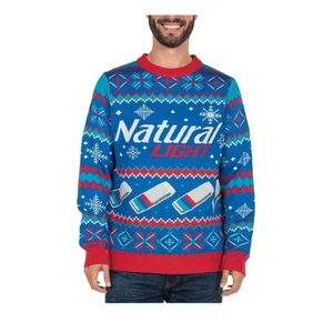 Tipsy Elves Natural Light Christmas Holiday Ugly Sweater NWT Size M